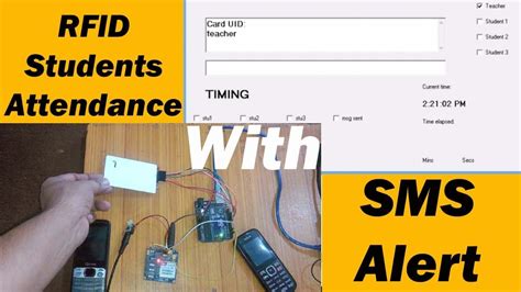 student attendance monitoring system using rfid with sms notification|RFID.